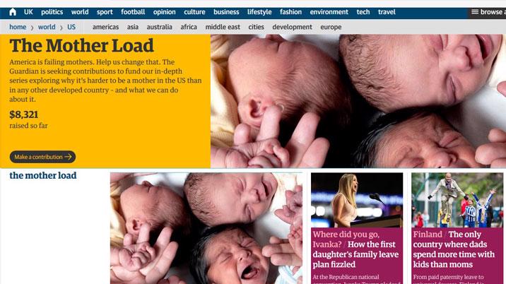 Guardian US launches The Mother Load