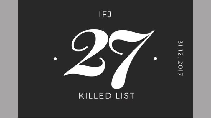 IFJ welcomes lowest number of killings of journalists for a decade