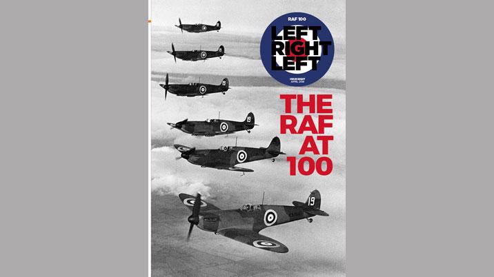 Left Right Left magazine turns blue for RAF100