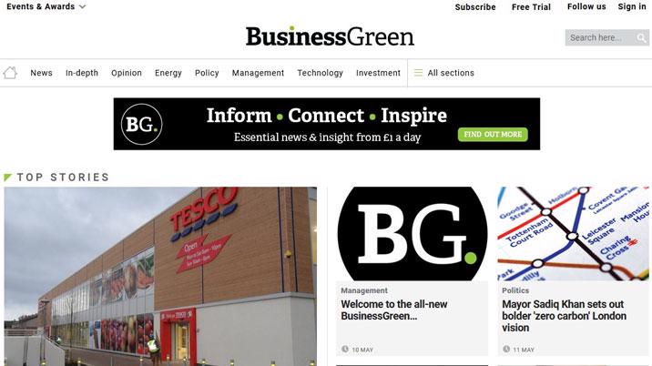 BusinessGreen unveils new brand identity