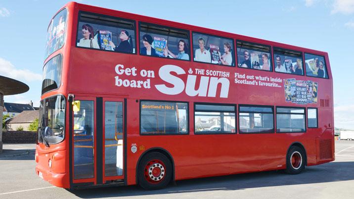 Scottish Sun Charity Bus Hits The Road