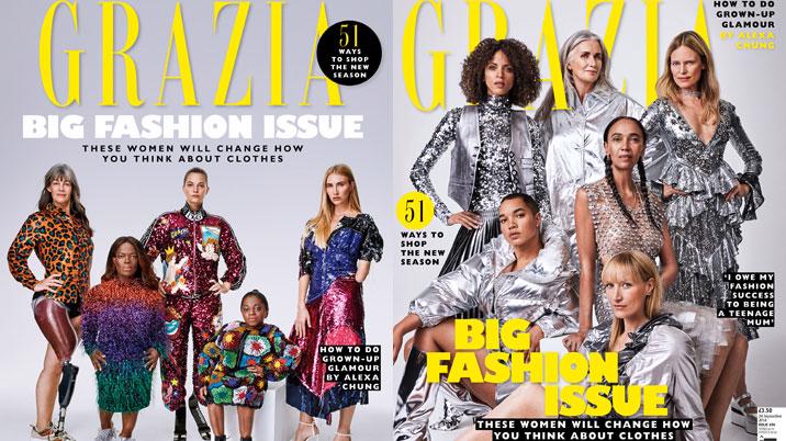 Grazia to publish split covers