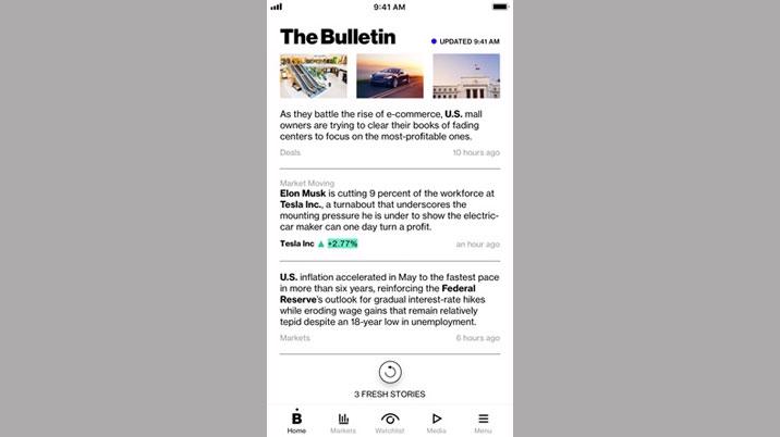 Bloomberg Media's Innovation Lab launches The Bulletin