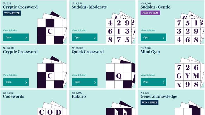 Telegraph relaunches puzzles website