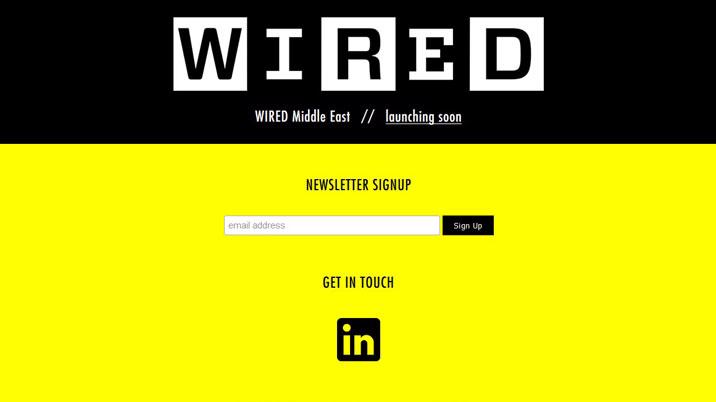 Condé announces launch of Wired Middle East