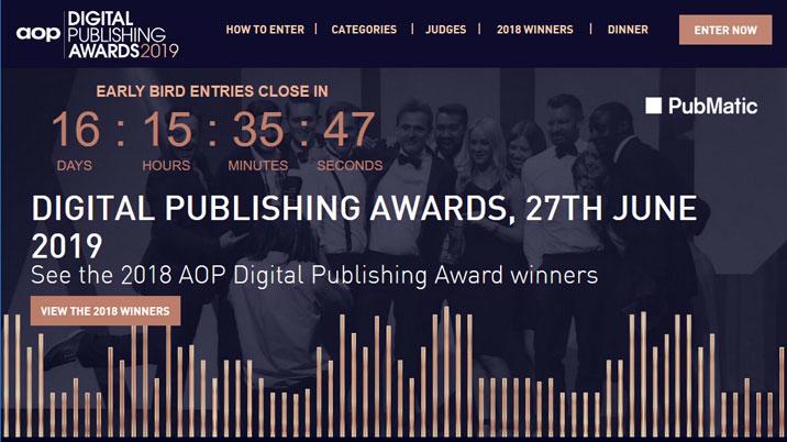 AOP Digital Publishing Awards – new category added