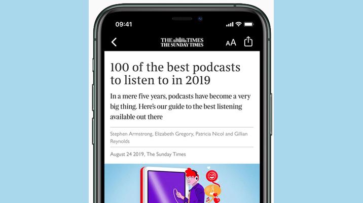 Times & Sunday Times to join Apple News+