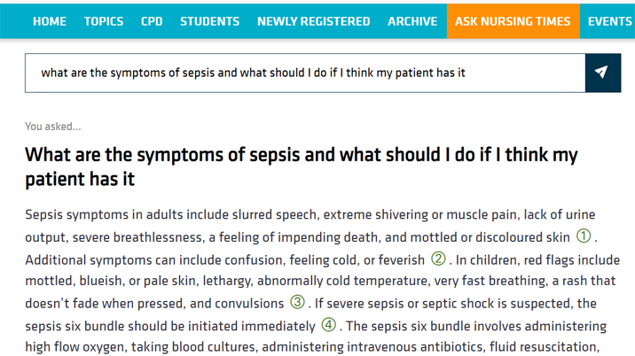 Ask Nursing Times – a progress report