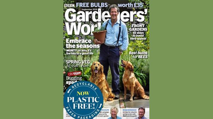 BBC Gardeners’ World Magazine switches to paper wrap