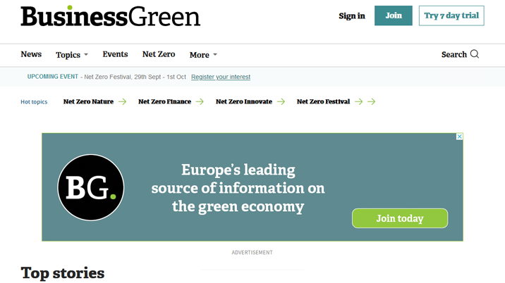 BusinessGreen is first Incisive brand to showcase digital investment programme