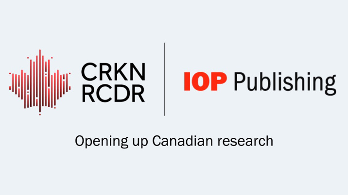 Canadian institutions to benefit from IOPP OA agreement for first time