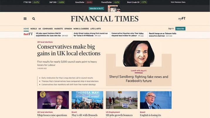 Why the FT has the best website