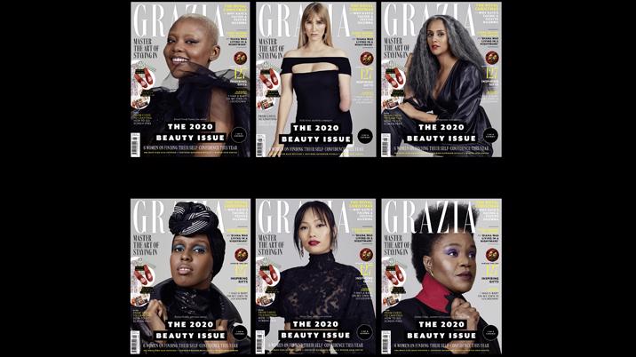 Grazia unveils six beauty covers cast via social media