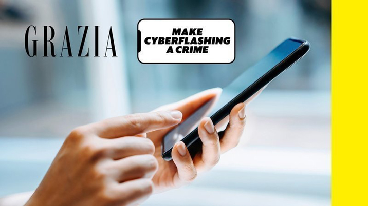 Grazia campaigns to make cyberflashing illegal