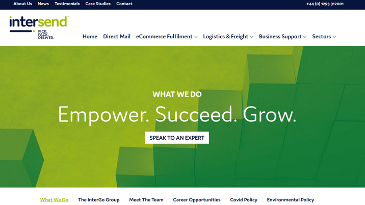 InterSend unveils new website