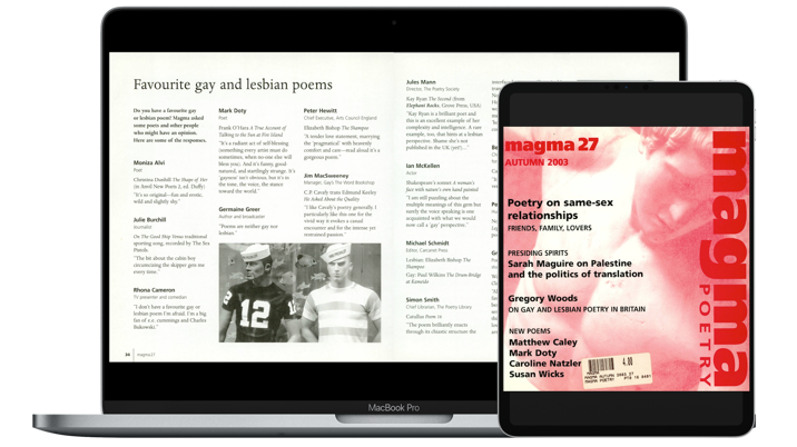 Magma Poetry Launches Complete & Fully-Searchable 27-Year Archive