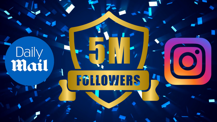 Daily Mail reaches Instagram milestone