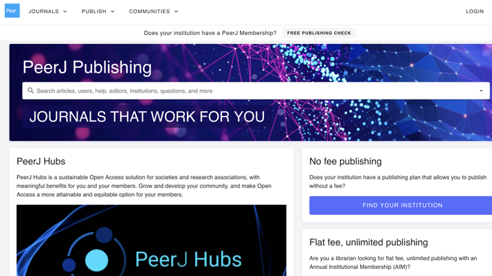 PeerJ joins Taylor & Francis