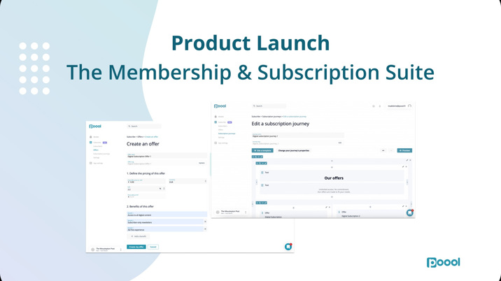 Poool launches The Membership & Subscription Suite