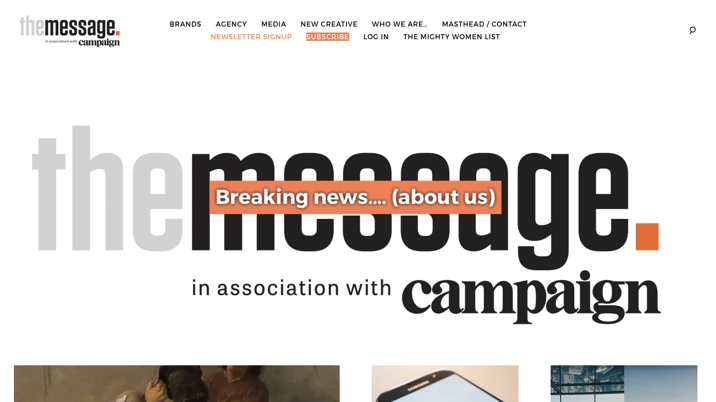 Campaign acquires The Message