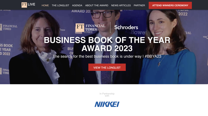 Financial Times partners with Schroders for award