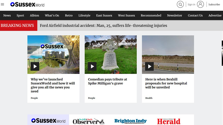 JPIMedia launches SussexWorld