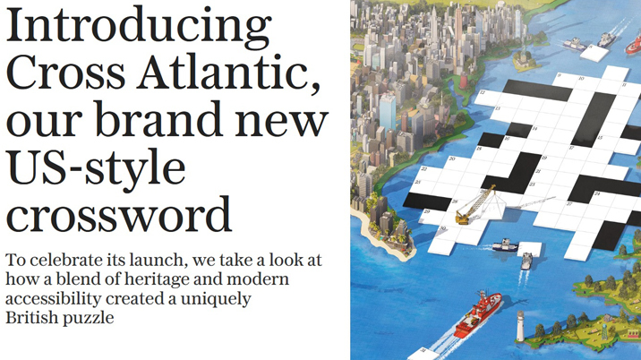 The Telegraph launches new puzzle – Cross Atlantic