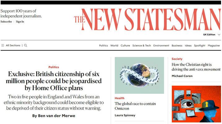 Andrew Marr joins The New Statesman