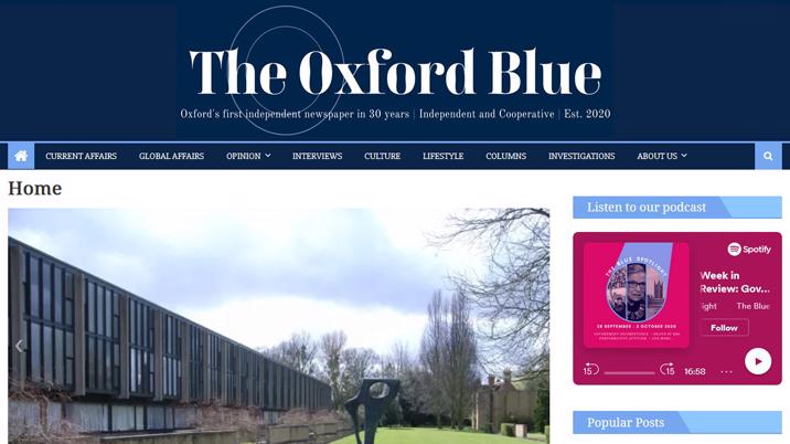 Oxford independent newspaper wins Student Publication Award