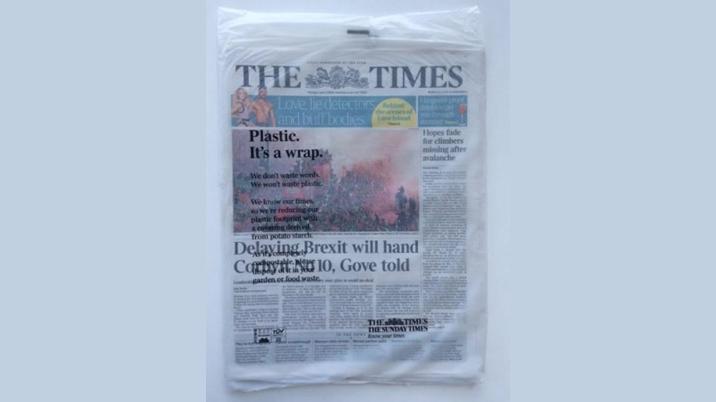 The Times moves to biodegradable wrapping