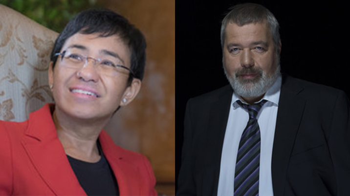 Maria Ressa and Dmitry Muratov awarded Nobel Peace Prize