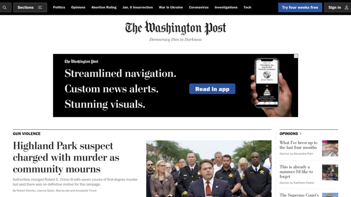 Washington Post introduces new data column