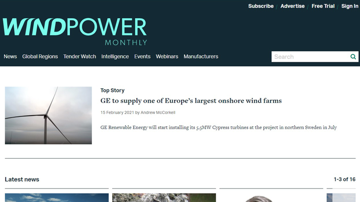 Windpower Monthly Modernises its Brand