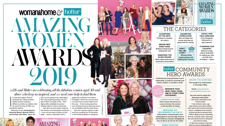 Hotter Shoes sponsors woman&home’s Amazing Women Awards