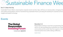 Bloomberg to convene inaugural Sustainable Finance Week in NY