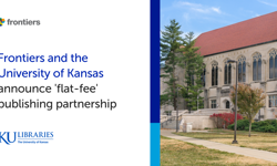 Frontiers and the University of Kansas announce 'flat-fee' publishing partnership