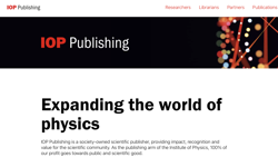 IOP Publishing partners with SANLiC