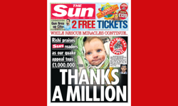 The Sun’s earthquake appeal raises £1,000,000 so far