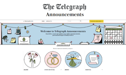 The Telegraph rolls out self-service announcements